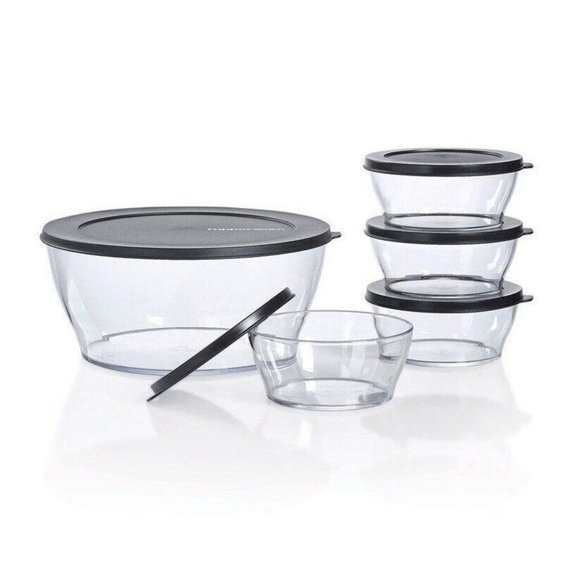 Tupperware Clearly Elegant Salad Set